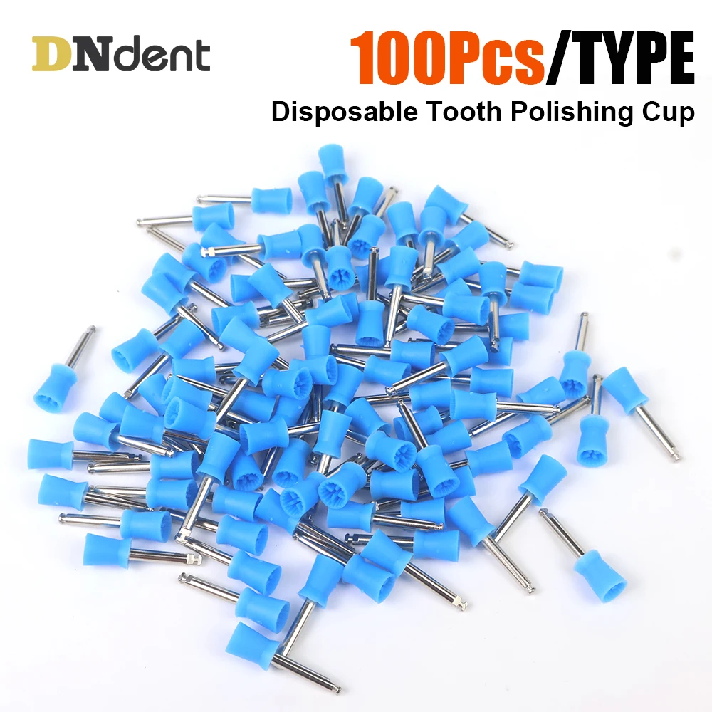 

100 шт./пакет Dental Prophy Cup зуб белый/синий полировальный защелка винтового типа для удаления пятен и полировки