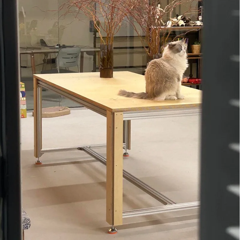 الألومنيوم الشخصي المحيط مجلس البتولا طاولة كمبيوتر مكتبية قابلة للإزالة بسيطة الحديثة #4