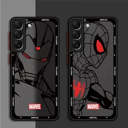 Luxury Marvel Spider Man Case for Samsung Galaxy A72 A22 A54 A34 A24 A14 A33 A73 A23 A52 5G A32 A13 A53 Luxury Soft Capa Cover