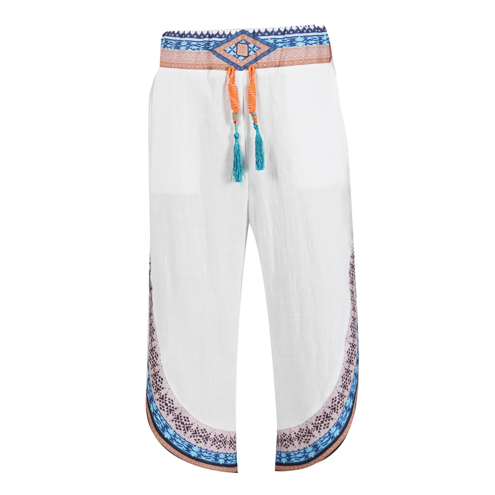 

Loose Summer Cos Ethnic Style Lace Cotton And Linen Casual Pants Character Performance Clothes Cross-border Source Factory