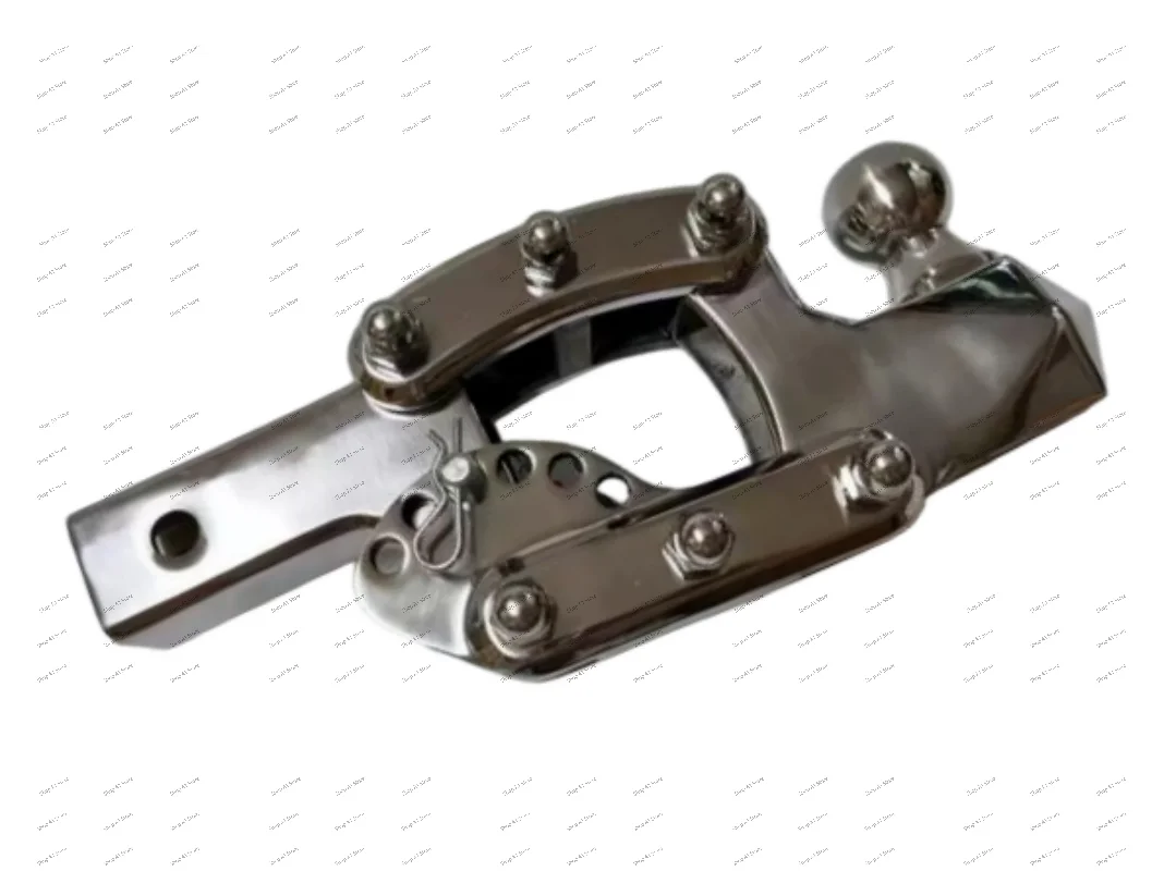 Car Towbar Square Port Tow Hook 304 Stainless Steel Adjustable Tow Hook Height Adjustable Hook