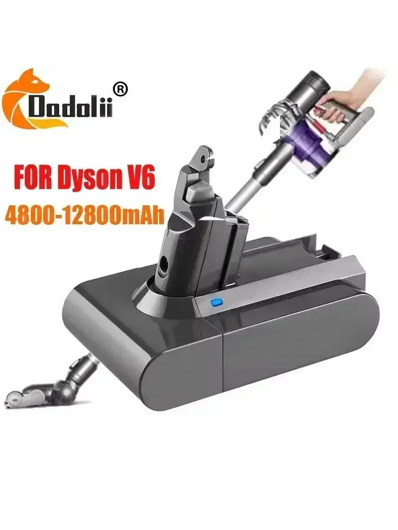 

High Capacity Prismatic 21.6V 12800mAh Li-ion Battery for Dyson V6 SV04 SV05 SV06 SV07 SV09 Vacuum Cleaner
