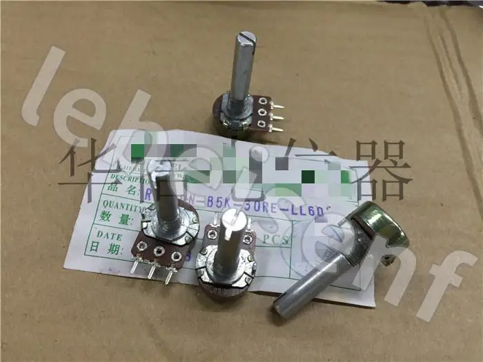 

3 шт. для CF R1610N-B5K-30RF B5K одношарнирный потенциометр/60 градусов встраиваемая ручка, длина 30 ммF