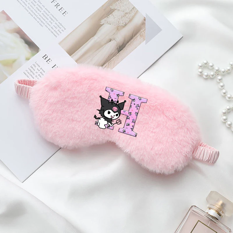 Kuromi أفخم قناع عين Kawaii فتاة تنفس قيلولة لصقة عين الإبداعية الكرتون نمط النوم الغمامة الكبار الأطفال أنيمي الهدايا #4
