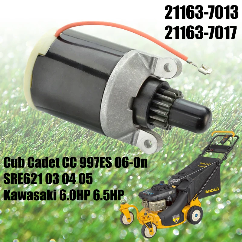 

410-21075 Starter motor,Fits Cub Cadet CC 997ES 06-On SRE621 03-05 & Kawasaki 6.0HP 6.5HP,P/N:21163-7013 21163-7017