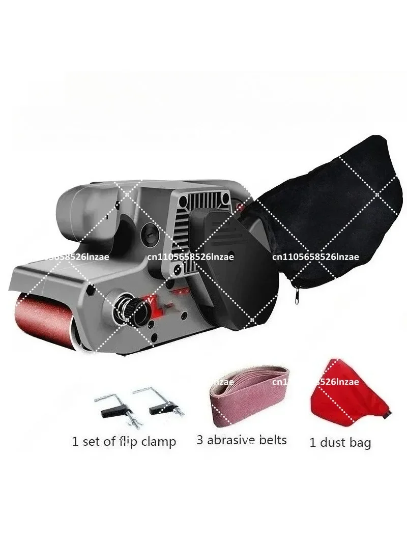Electric Belt Sander Dust Bag 220V Flat Bottom Sanding Polishing Machine Hand Lifting Woodworking Tool