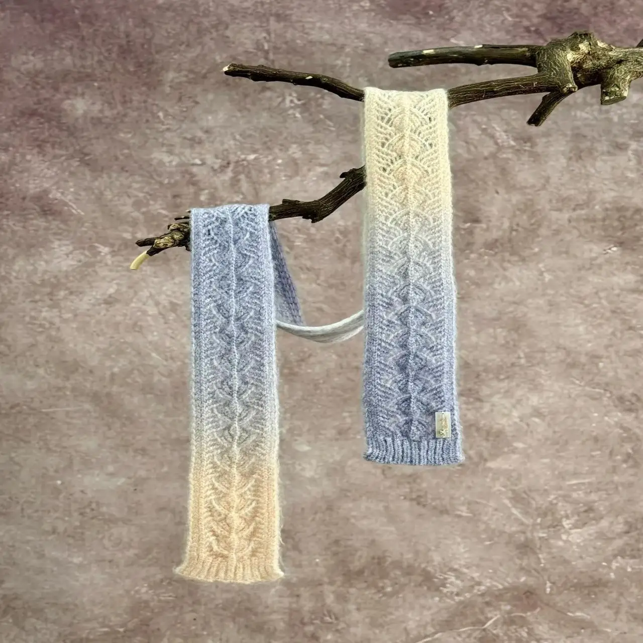 

Fashion Streetwear Stripe Woolen Scarf Slim Knitted Y2K Girl Scarf Warm Neck Knitted Scarf For Women Men