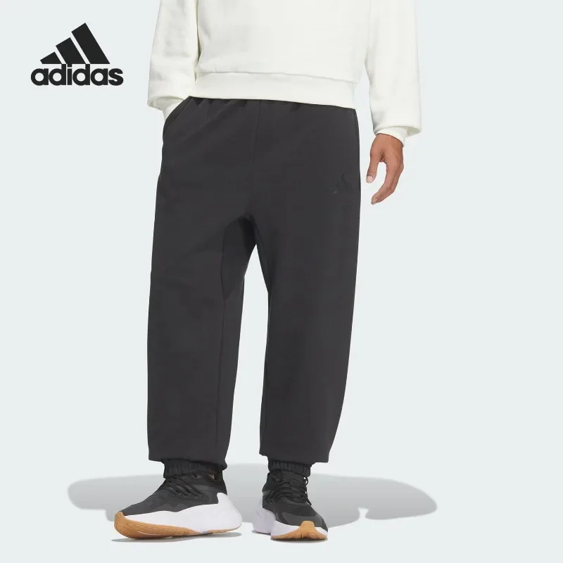 Adidas Unisex Autumn Winter Water Repellent for Men Women, Drawstring Waist Cargo Cut Zip Side Pockets Gym Trousers JL6086