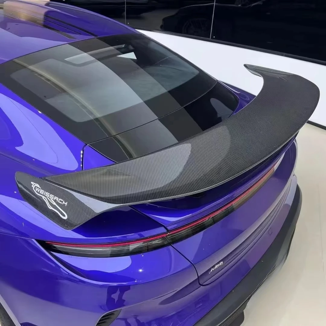 For Taycan  with Turbo GT Large Rear Wing, Double-layer High-foot Wing, Weissach Rear Wing, Semi-carbon/full Carbon.
