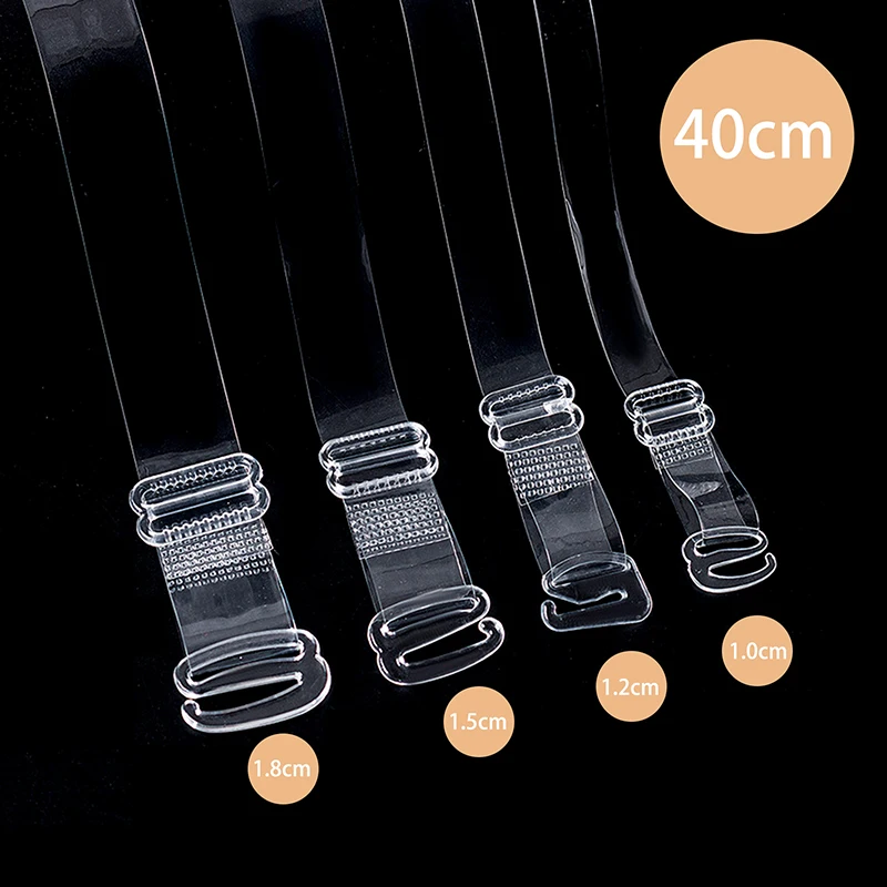 튼튼한 투명한 브래지어 끈 보이지 않는 미끄럼 방지 속옷 끈 분리형 조절 가능한 어깨 끈