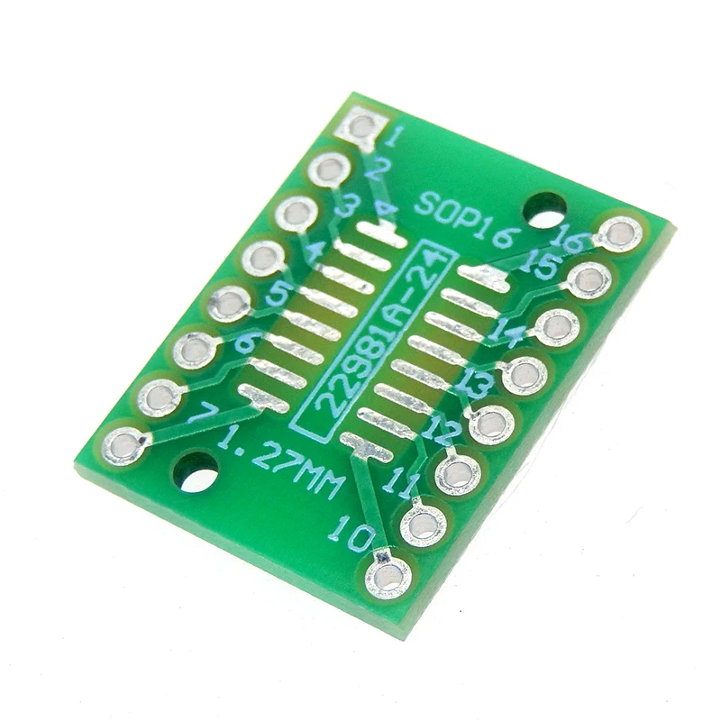 10PCS TSSOP16 SSOP16 SOP16 Transfer to DIP16 IC Adapter Converter Socket Board Module Adapters Plate 0.65mm 1.27mm