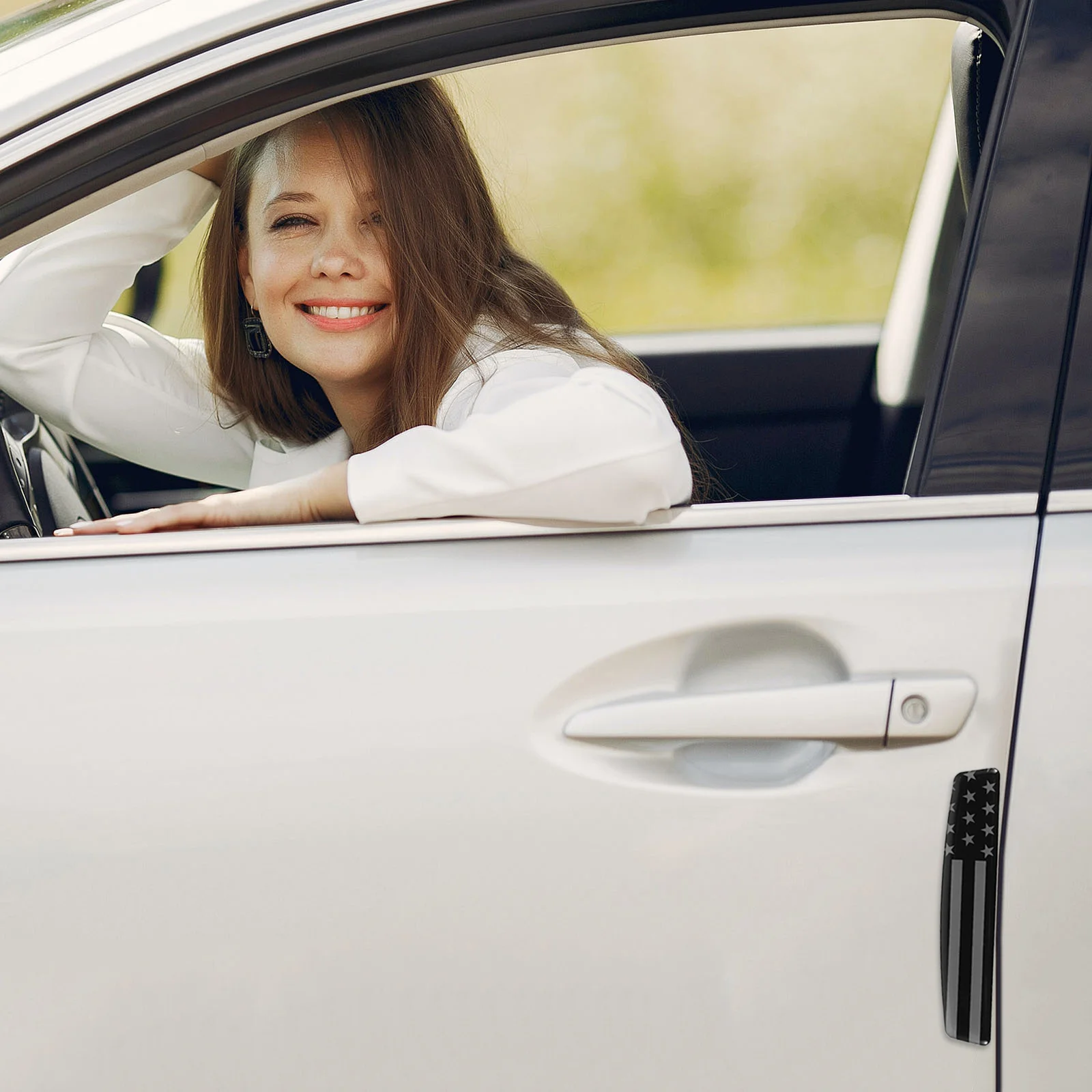 

4Pcs Car Door Edge Guards Resin Material Scratch Protection Universal Fit Stylish Design Door Edge Guards Car Protector