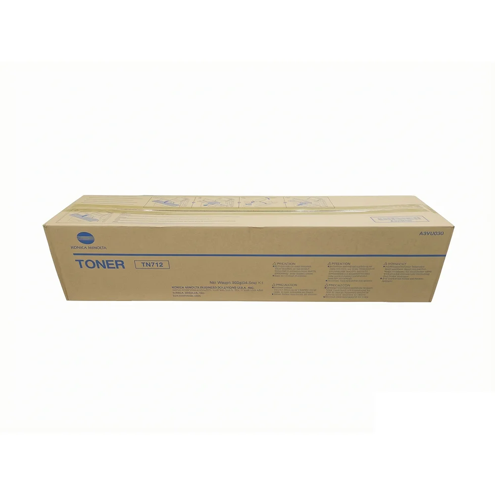 TN712 Original Black Toner Cartridge for Konica Minolta Bizhub 654 754 654E 754E A3VU030 US Version 980g