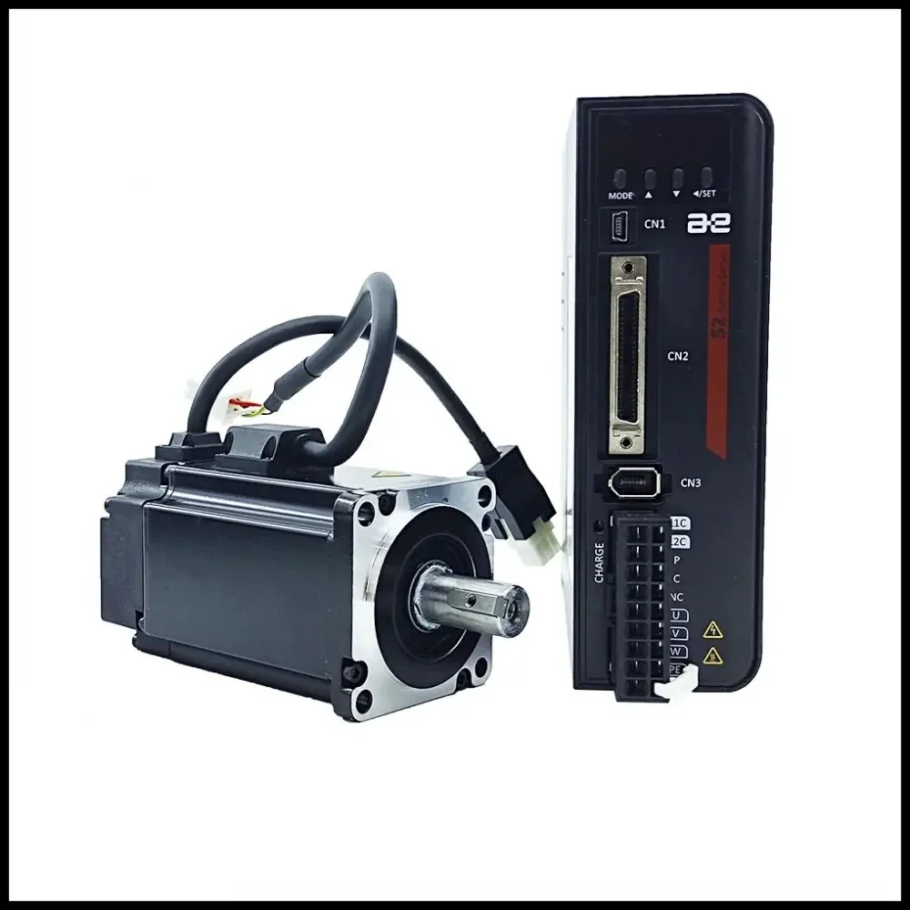 AC 220V 400W 0.4kwServo Motor+Driver Kit 1.27NM AC Motor S2P-2R8AI+AEQL-0604JFA/B Brake Kit Single-turn Magnet/Multi-turn Magnet