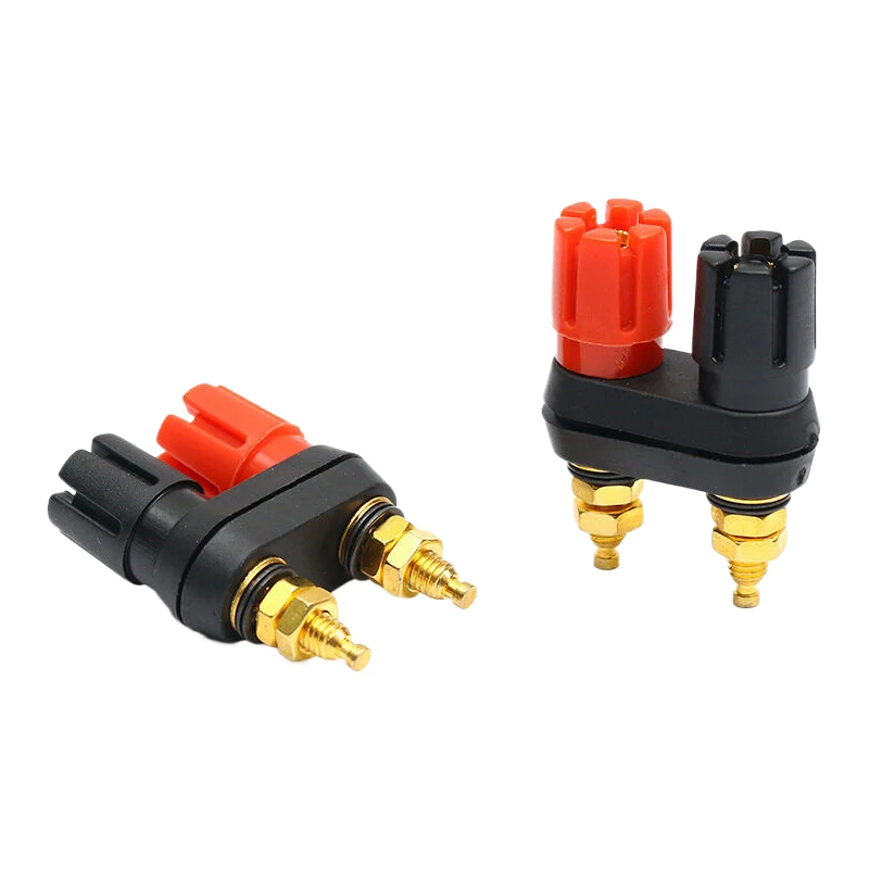 Dual Female Speaker Banana Plug Terminal Connector Banana Socket For Speaker Amplifier 2-Way Banana Plug Jack