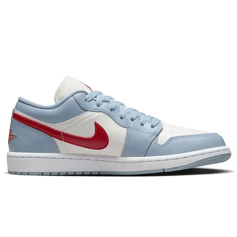 Jordan Air Jordan 1 Sapatos de cano baixo de couro Retro Tênis de basquete Moda Masculina Sapatos Femininos