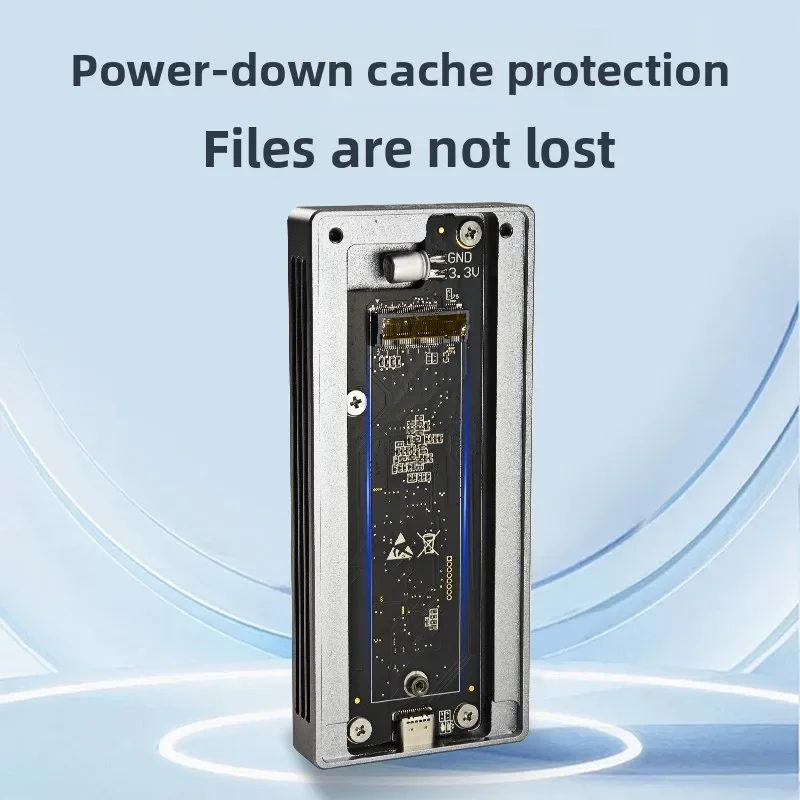 Thunderbolt 3 M.2 Nvme Mobile Hard Disk Enclosure 40Gb/s Full Aluminum Body for PC/laptop Mobile Phone Smart TV PS4 JHL6340