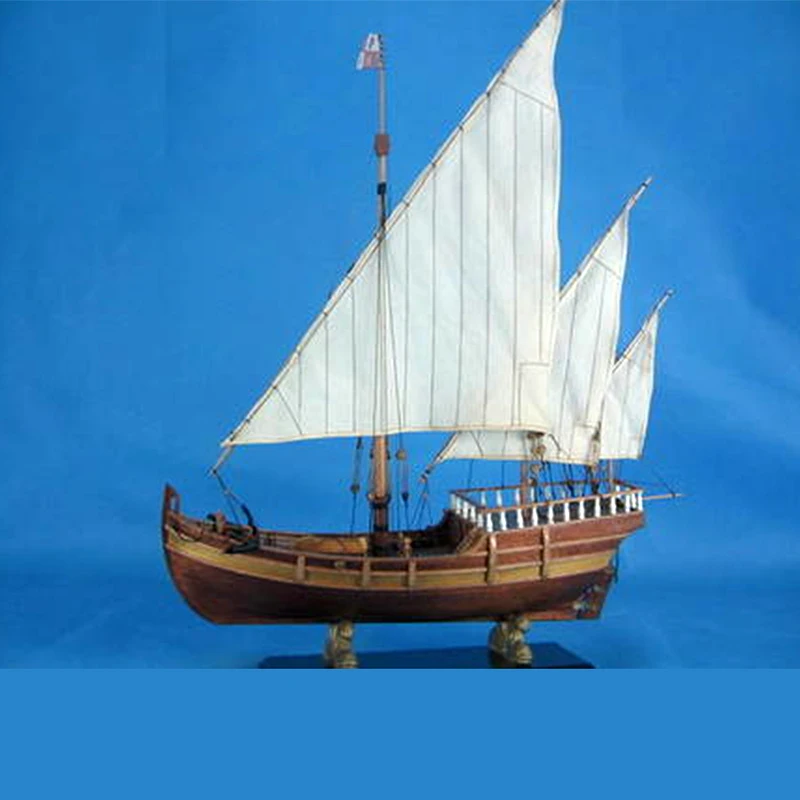 1/50 NINA Wooden Sailboat Model Kit  Length 55* Width 14 Height 57cm  Ship Model Toys