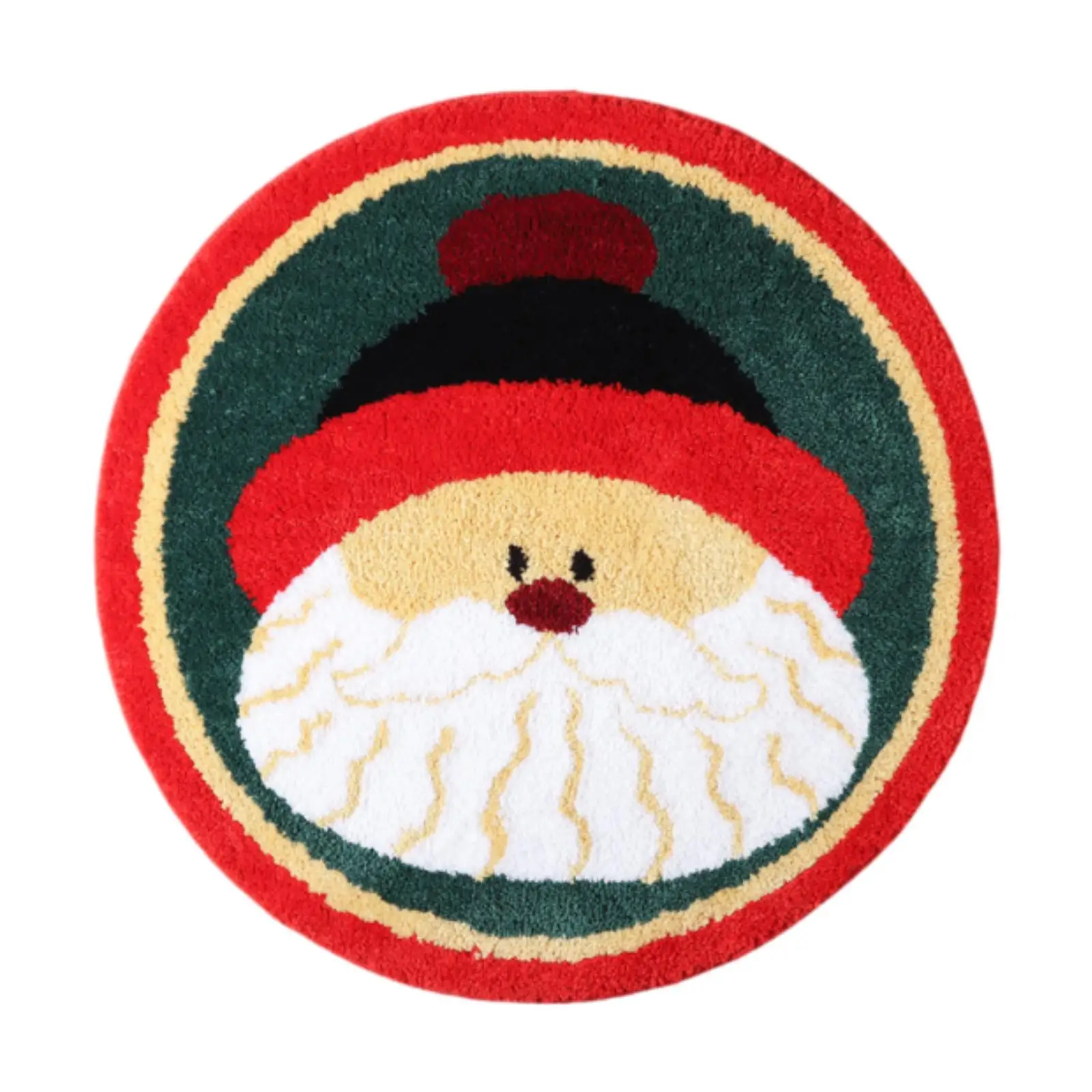 Weihnachtsmann Runde Fußmatte Badezimmer Bodenmatte Teppich für Küche Wanne Bad