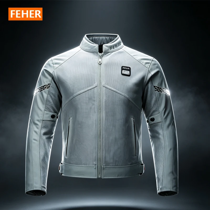 FEHER サマーメッシュ製バイクジャケット SJ-2311。通気性に優れた