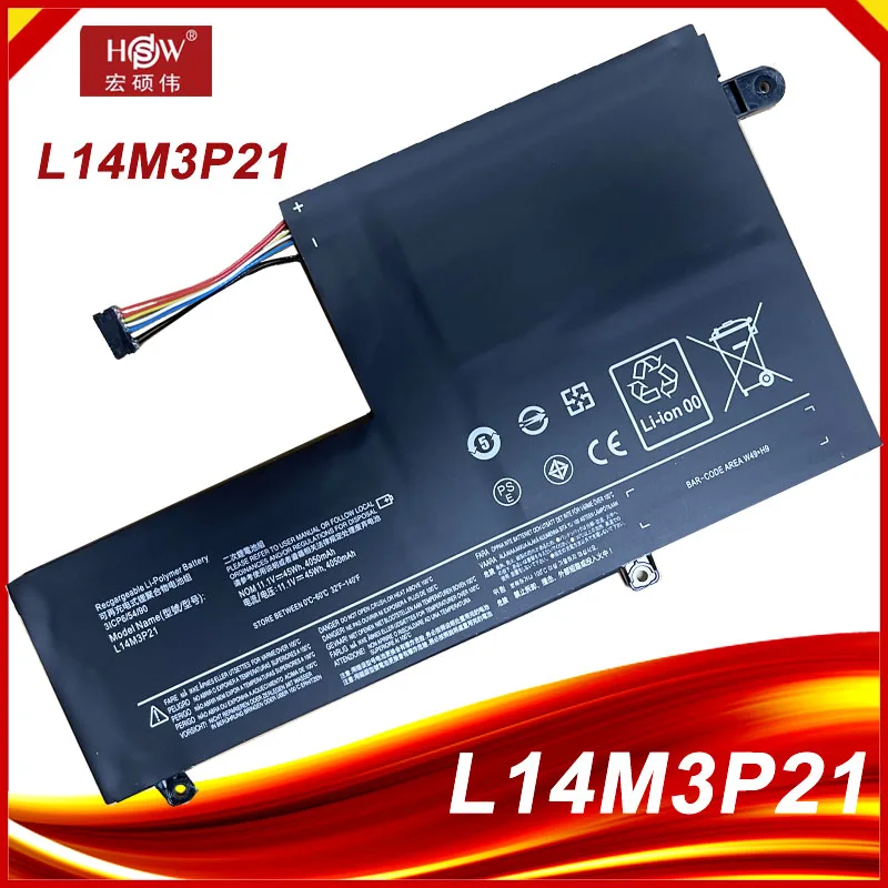 SeagullStar L14L3P21 L14M3P21 Battery For Lenovo Flex 3-1470 1580 5B10G78611 for Edge 2-1580 for Yoga 500 14ISK L14M3P21