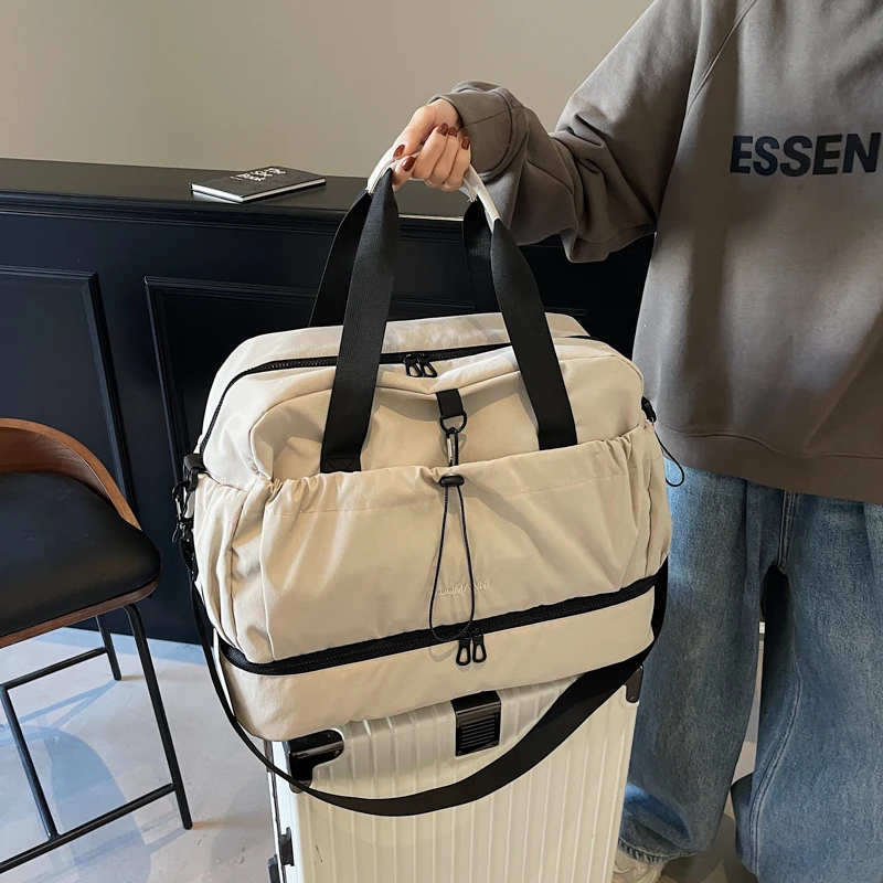 Bolsa de viaje ligera de tela de buey, bandolera, bolsa de viaje para viajes de ort y almacenamiento Fitn oe