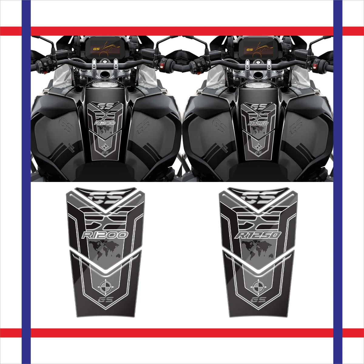 

3D Motorcycle Tank Pad Protector Stickers Decal Accessories For BMW R1200GS ADV R1250GS R1200 R1250 GS R 1200 1250 GS