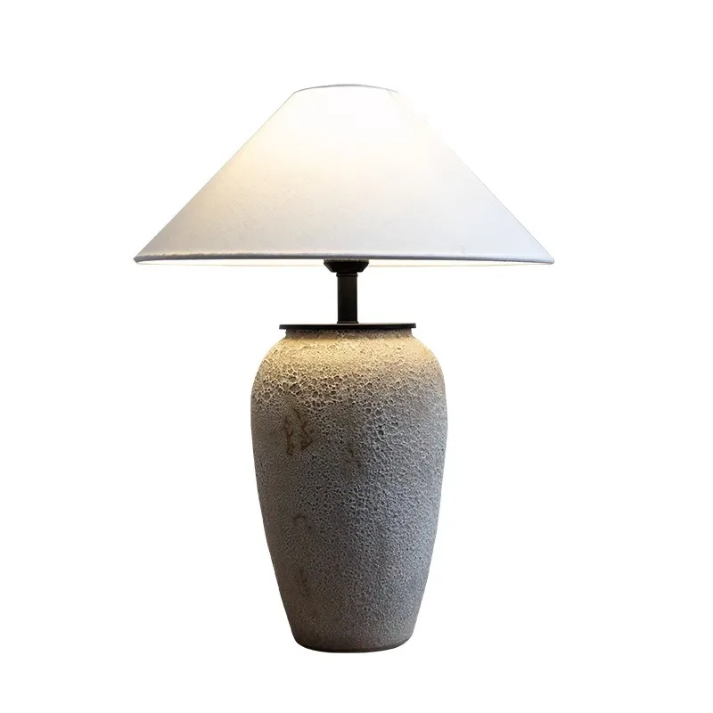 

Japanese homestay, wabi-sabi wind lamp, bedside lamp, bedroom living room, art vintage nostalgia, study, clay pots, vases, lamps