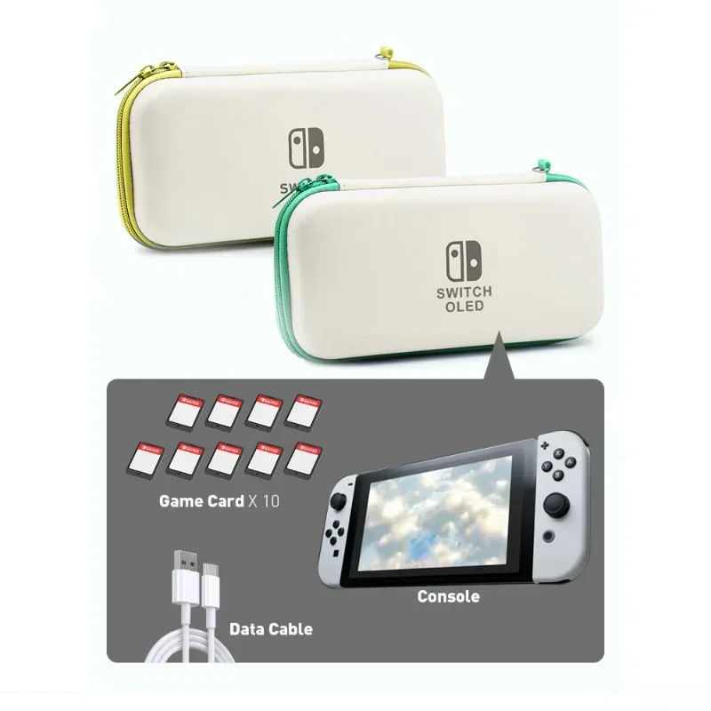 Carrying Case Compatible-Nintendo Switch OLED Storage Protective Hard Cover Crystal Shell For Switch Oled Accessories