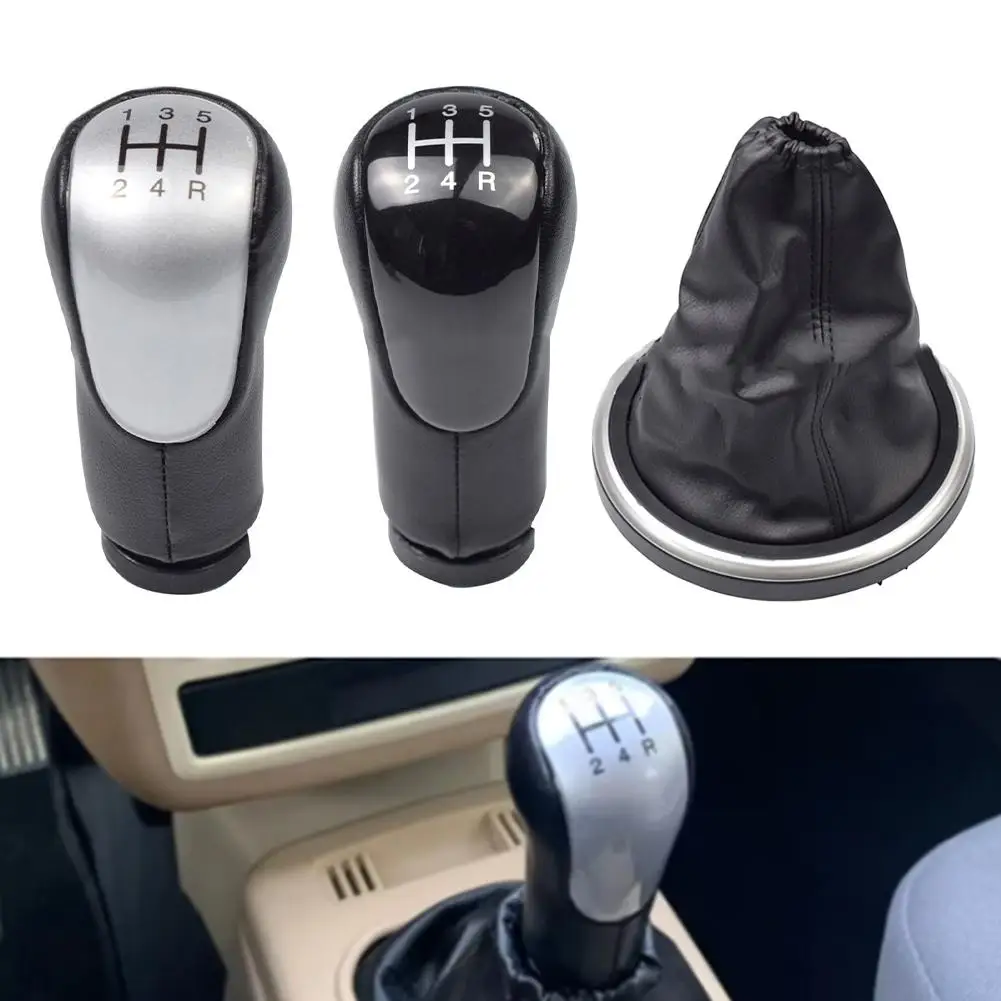 1pcs Car 5 Speed Car Gear Knob Shift For Ford Fiesta For Fusion For Transit Connect 2002 Gear Shift Knob Cover Automotive Parts