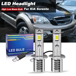 2Pcs For KIA Sorento 2003 2004 2005 2006 2007 2008-2012 Car H1 h7 Led Headlight Lights High Low Beam Bulbs White 60W 20000lm