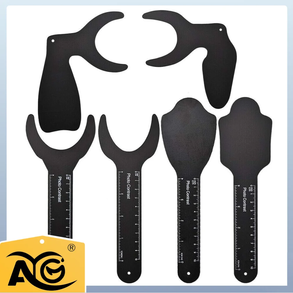 

6Pcs AG Dental Autoclave Photo Contrast Board Photography Black Background Board Durable Palatal Contraster Board Oral Cheek