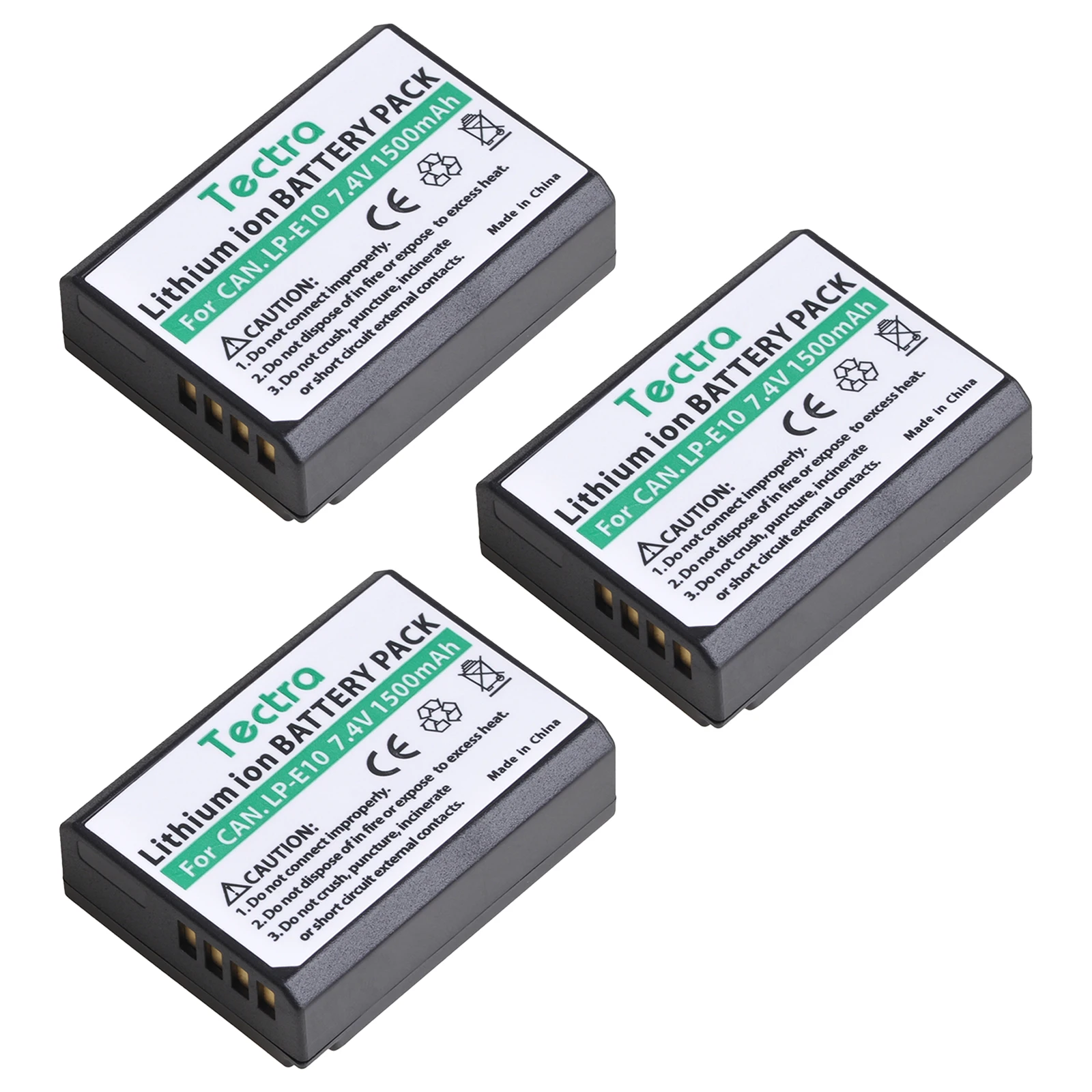 

LP-E10 Battery Rechargeable 1500mAh batteries for Canon EOS Rebel T3 T5 T6 T7 T100 Kiss X50 X70 X80 X90 1100D 1200D 1300D 1500D