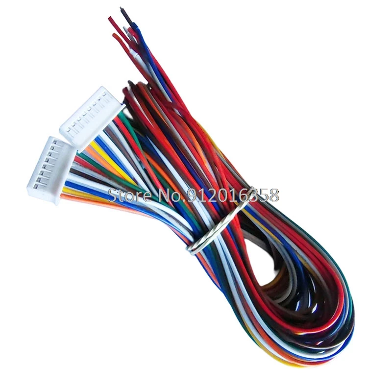 

22AWG 500MM 1000MM 1M PVC sleeve cover protection XA2.5 JST XA 2.5 8 pin single head male pigtail 2.5MM customization cable