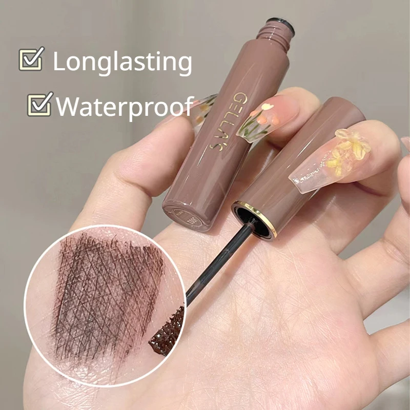 Double Sided Dual Use Brush Head Black Brown Mascara for Eye Waterproof Lasting Curling Anti Smudging Mascara Makeup Accessories