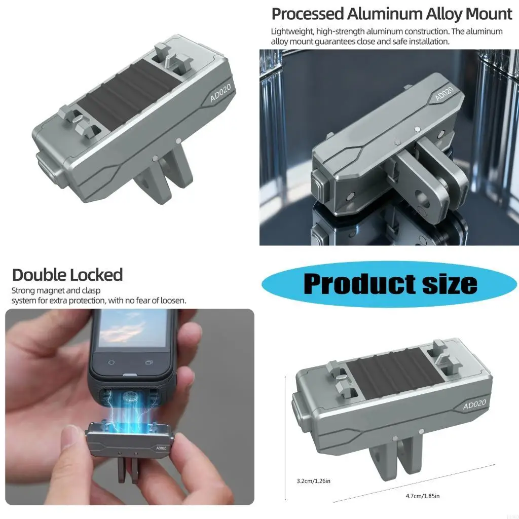 سبائك الألومنيوم منصب الكاميرا مرفق مغناطيسي للحوامل ثلاثية الأبعاد عصا السيلفي الملحقات H8WD #1