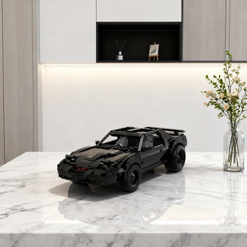 

1346pcs MOC Knight Rider KITT K I T Cars Model Building Blocks Creative Display Gift Collectible Decor Kids Premium Adult Desk