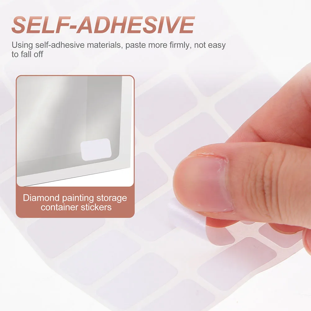1pcs Self-Adhesive Blank Labels Sturdy Writable White Paper Stickers For Storage Box Jar Container Label Sticker Diy