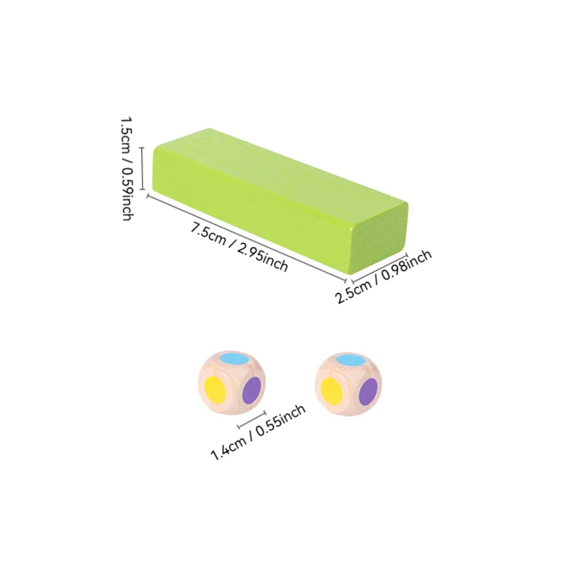 Children's Wooden Stacking High Balance Puzzle Stacking Wood Drawing Building Blocks Balance Board Game Toy