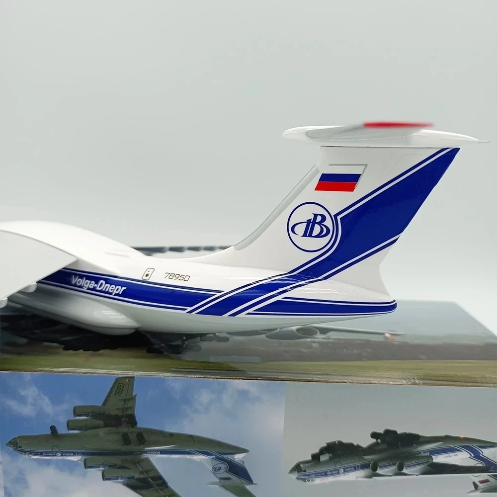 Imagem -04 - Aeronaves de Transporte Militar Rússia Modelo Profissional Grande Escala Exibição de Avião Estático il 76 1:400 Original Il76