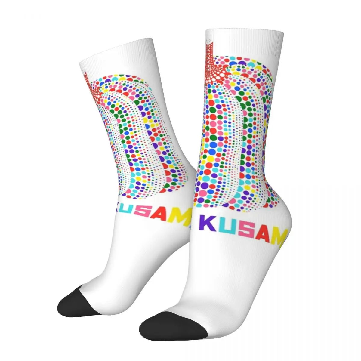 

Fashion Male Men Socks Harajuku Yayoi Kusama Sock Polyester Skateboard Women's Stockings Spring Summer Autumn Winter