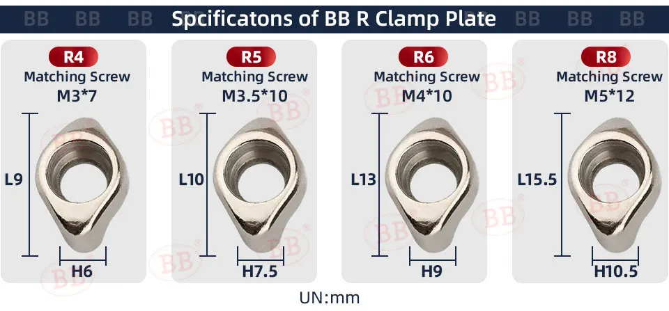 BB CTM MCS LV LBK Screw Clamp Inner Hexagon Pin Screw Lever Screw CNC Lathe Turning Cutting Tools Parts CTM510