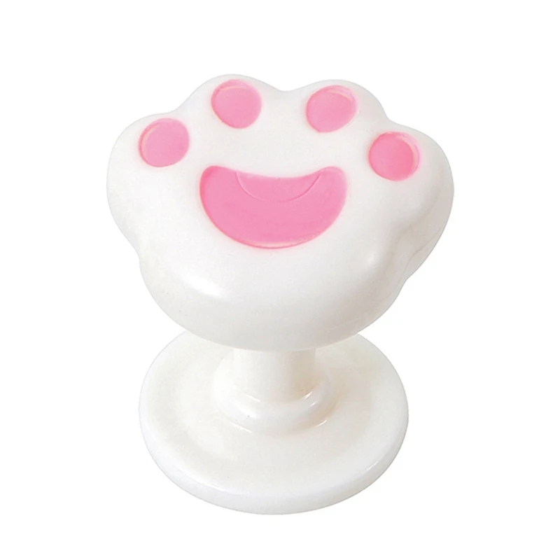 ABDJ-Pulso de botón de inodoro con garra de gato, asistente de lavado de inodoro de uñas largas, fácil de instalar