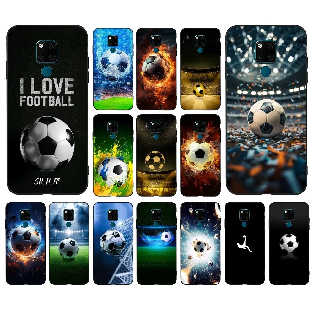 Football Passion Soccer Ball Phone Case For Huawei Mate 10 20 30 40 50 Lite Pro Nova 3 3i 5 6 SE 7 Pro 7SE