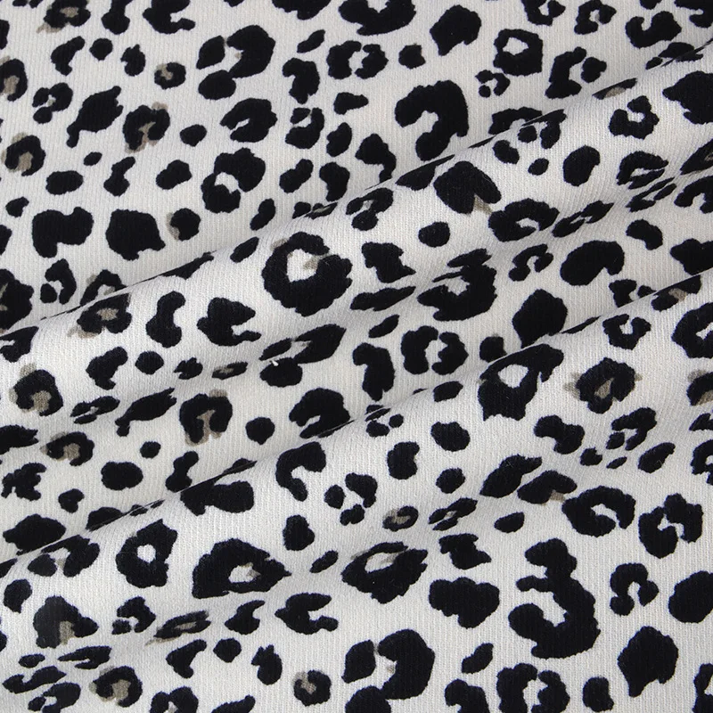 100*150cm New Autumn Winter Idyllic Small Leopard print Cotton Fabric, making Children\'s Clothing Doll Clothes cloth