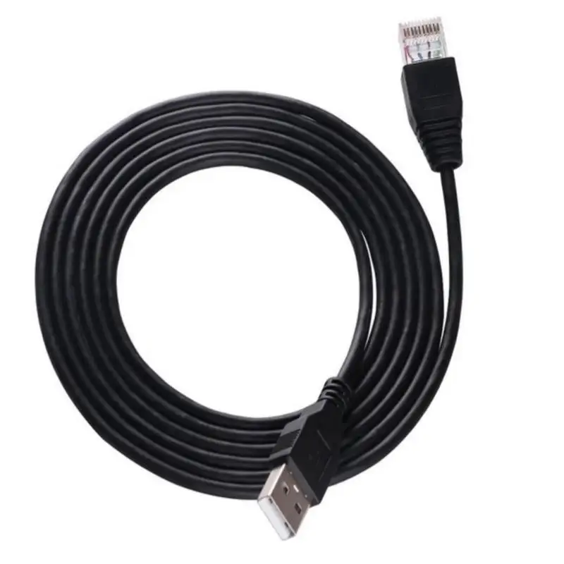 Cabo de Console USB APC Smart UPS RJ50 AP9827 940-0127B 940-127C 940-0127E com Protetor de Fricção Moldado - Substitui USB por RJ50