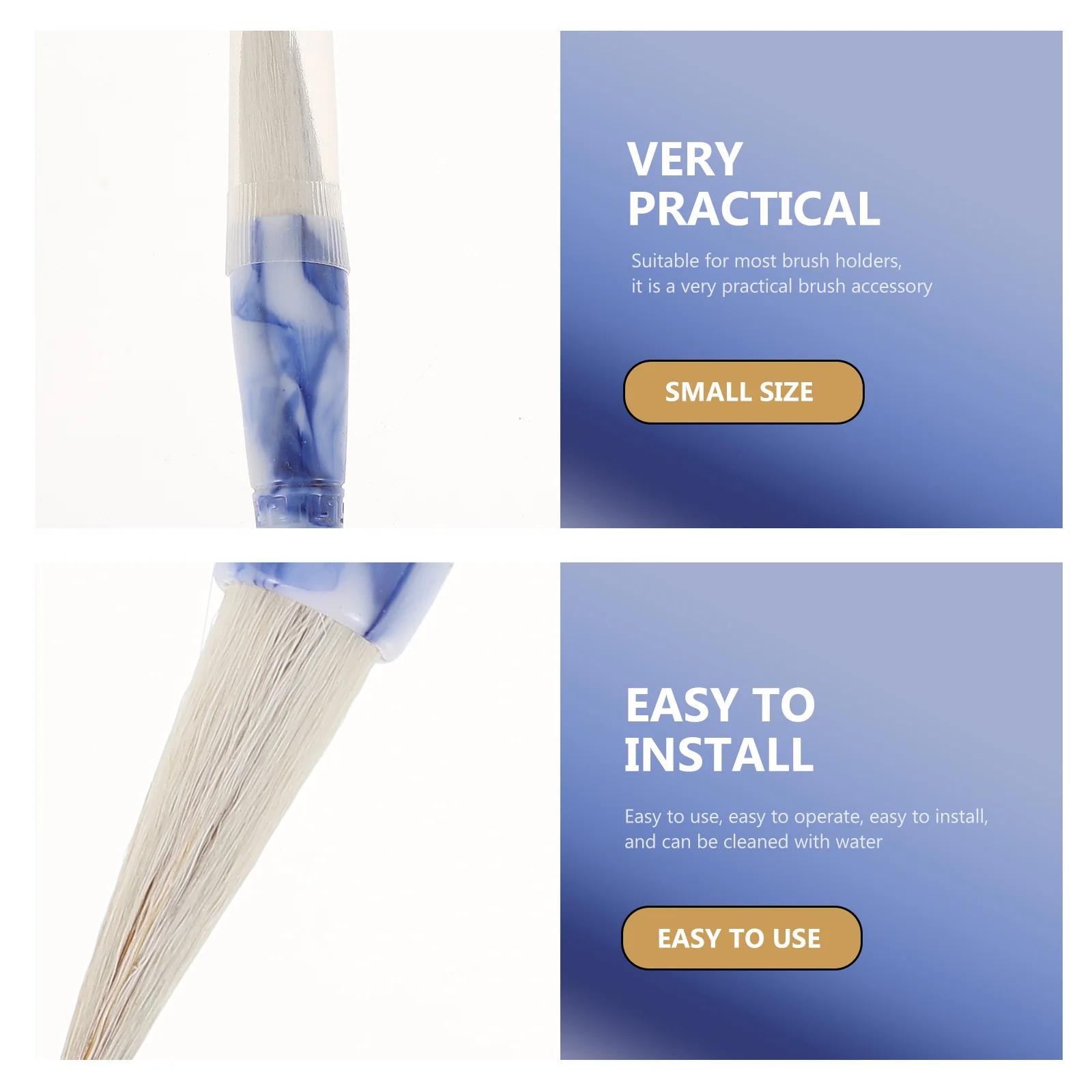 

1Pcs High Quality Durable Plastic Brush Head Replacement for Writing Practice Home School Study Room DIY Brush Supply