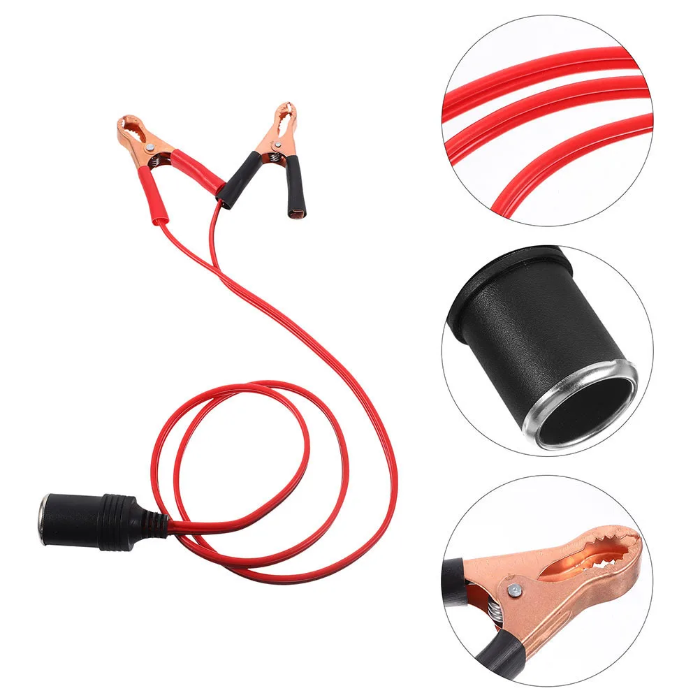 

Electric Vehicle Cable Heavy Duty Jumper Cable Emergency Clamp Car Booster Jumper Cables Stable Output Silicone Copper