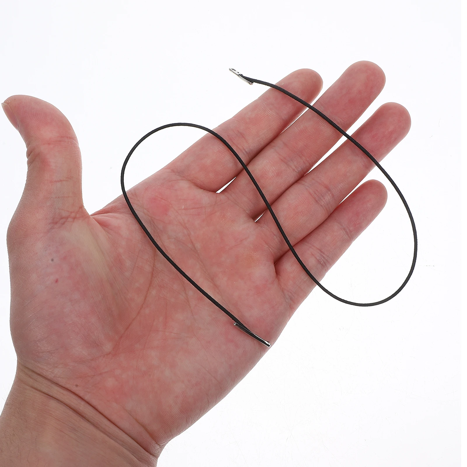 

50pcs Elastic Band Soft Rope High Strength Stretch Cord Adjustable Straps Hoodies Face Masks Elastic String Metal Ends