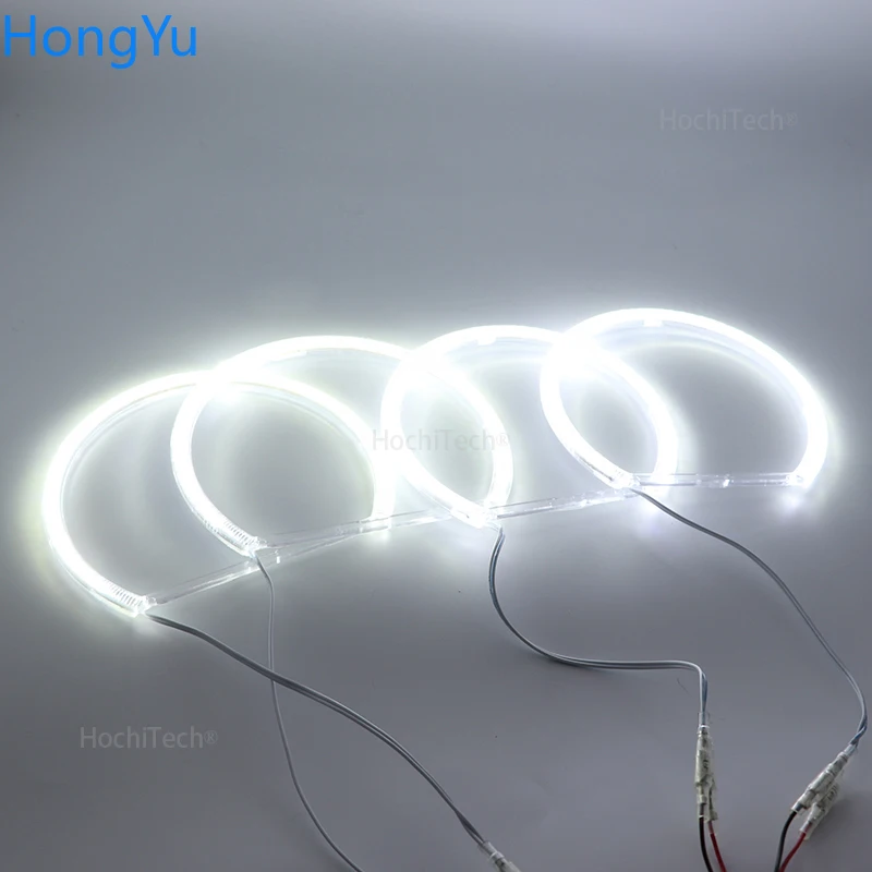 DRL do BMW serii 3 E46 Sedan Facelift 2001-05 Reflektor Halogenowy Super Jasne Białe SMD LED Angel Eye Zestaw Światła do Jazdy Dziennej